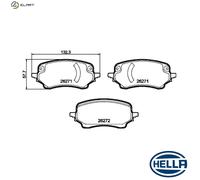 HELLA 8DB 355 040-991 Brake pad set