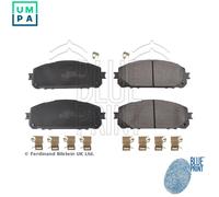 Brake Pads Set fits JEEP CHEROKEE KL 2.2D Front 2015 on Blue Print 68212327AA
