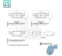BRAKE PAD SET DISC BRAKE ADBP420116 FOR TOYOTA MAZDA M15A-FXE/FKS 1.5L 3cyl 1.5L