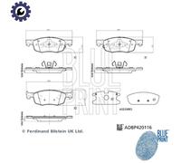 BLUE PRINT ADBP420116 Brake pad set
