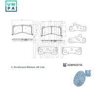 BRAKE PAD SET DISC BRAKE ADBP420156 FOR AUDI