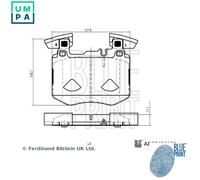 Disc Brake Brake Pad Set Front Fits Mercedes GLC Coupe BLUE PRINT ADBP420170