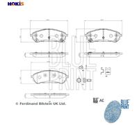 BLUE PRINT ADBP420176 Brake pad set