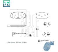 BLUE PRINT ADBP420216 Brake pad set