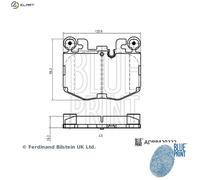Disc Brake Brake Pad Set Front Fits BMW 3 Touring Van I4 BLUE PRINT ADBP420222