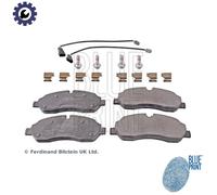 Brake Pads Set fits FORD TRANSIT CUSTOM V362 TDCi 2.2D Front 2012 on Blue Print