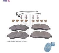 Brake Pads Set fits FORD TRANSIT CUSTOM V362 TDCi 2.2D Front 2012 on Blue Print