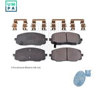 Brake Pads Set fits HYUNDAI i20 PB 1.2 Front 08 to 15 G4LA Blue Print 581010XA01
