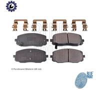 Brake Pads Set fits HYUNDAI i20 PB 1.2 Front 08 to 15 G4LA Blue Print 581010XA01