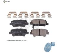 Brake Pads Set fits KIA STONIC YB 1.2 Rear 2017 on Blue Print 58302A4B10 Quality