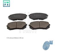 Brake Pads Set fits HYUNDAI i40 VF 1.6 Front 11 to 19 G4FD Blue Print 58101E6A10