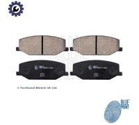 Brake Pads Set fits SUZUKI JIMNY SN413 1.3 Front 1998 on Blue Print AY040KE111