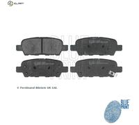 BluePrint Brake Pad Set - Rear - fits Infiniti EX, FX, G, M45, Q50, QX50 2008-