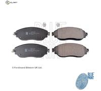 Brake Pads Set fits VAUXHALL VIVARO X82 1.6D Front 2014 on Blue Print 095518304