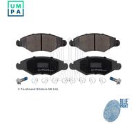 Brake Pads Set fits PEUGEOT 206 1.4D Front 2001 on Blue Print 425305 E172131 New