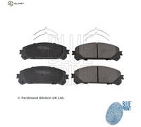 Brake Pads Set fits TOYOTA RAV4 2.5 Front 2012 on Blue Print 044650E010 Quality