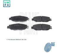 BluePrint Brake Pad Set - Rear - fits Lexus LS 1989-1995 04466-50030
