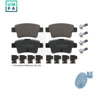 Brake Pads Set fits VAUXHALL CORSA D 1.6 Rear 06 to 14 Blue Print 093169177 New