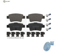 Brake Pads Set fits VAUXHALL CORSA D 1.6 Rear 06 to 14 Blue Print 093169177 New