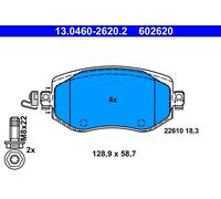 ATE Brake Pad Set 13.0460-2620.2 - Disc Brake - Fits Renault Megane IV