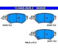 Brake Pad Set, disc brake ATE 13.0460-2628.2 for 6 Estate Van (GJ) 2 2015-2016