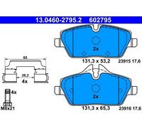 Brake Pad Set, disc brake ATE 13.0460-2795.2 (1set-1pcs)