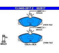 ATE Front Brake Pad Set 13.0460-2817.2 - Disc Brake for Peugeot & Citroën