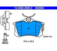 Brake Pad Set, disc brake ATE 13.0460-2845.2 (1set-1pcs)