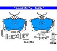 Brake pad set, disc brake ATE 13.0460-2877.2 (1 set-1 piece)