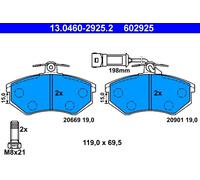 Brake pads 13.0460-2925.2 ATE for AUDI 100 C3 Saloon 200 C3 Saloon QUATTRO