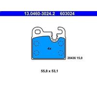 Brake Pad Set, disc brake ATE 13.0460-3024.2 for BMW 6 (E24) 3 1976-1979