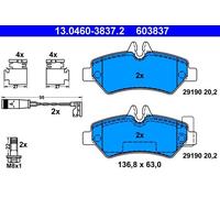 Brake pad set, disc brake ATE 13.0460-3837.2 (1 set-1 piece)