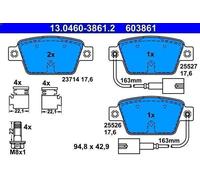ATE 13.0460-3861.2 Brake pad set
