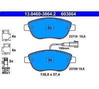 Brake Pad Set, disc brake ATE 13.0460-3864.2 for DOBLO Bus (263_) 2 2010-2023