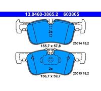Brake pad set, disc brake ATE 13.0460-3865.2 (1 set-1 piece)