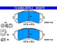 Brake Pad Set, Disc Brake ATE 13.0460-3870.2
