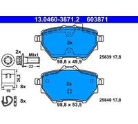 Brake Pad Set, disc brake ATE 13.0460-3871.2 (1set-1pcs)