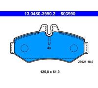 Brake pad set, disc brake ATE 13.0460-3990.2 (1 set-1 piece)