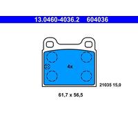 Brake pad set, disc brake ATE 13.0460-4036.2 (1 set-1 piece)