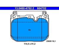 Brake Pad Set, disc brake ATE 13.0460-4702.2 for BMW X1 (F48) 2 2014-2022