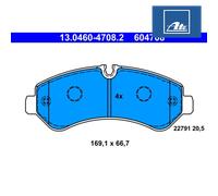 Brake Pad Set, disc brake ATE 13.0460-4708.2 For MERCEDES-BENZ