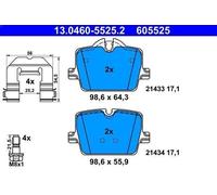 Brake Pad Set, disc brake ATE 13.0460-5525.2 for BMW 3 (G20, G80, G28) 3 2019-