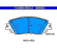 Brake Pad Set, disc brake ATE 13.0460-5533.2 for RAV 4 V (_A5_, _H5_) 2 2018-
