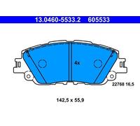 Brake Pad Set, disc brake ATE 13.0460-5533.2 for RAV 4 V (_A5_, _H5_) 2 2019-