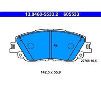 Brake Pad Set, disc brake ATE 13.0460-5533.2 for UX 2 2018-