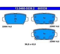 Brake Pad Set, disc brake ATE 13.0460-5539.2 for ECLIPSE CROSS 2.2 2019-