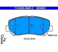 Brake Pad Set, disc brake ATE 13.0460-5665.2 for MAZDA CX-5 (KF) 2.5 2019-2022