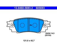 Brake pads 13.0460-5693.2 ATE for LEXUS TOYOTA
