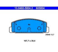 ATE 13.0460-5804.2 Brake pad set