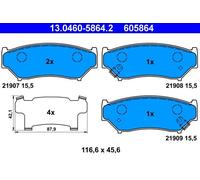 ATE 13.0460-5864.2 Brake pad set